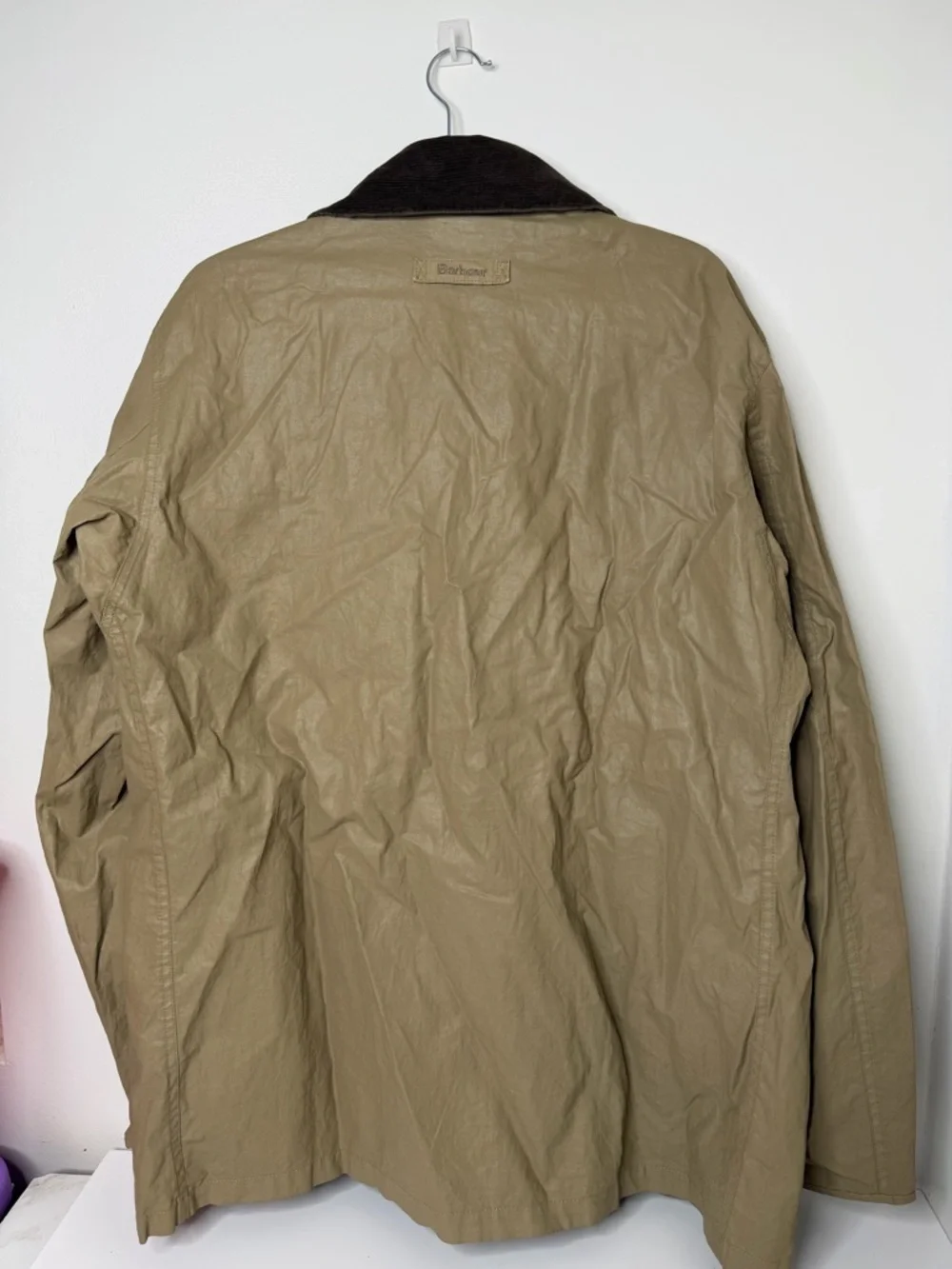 Barbour Beaufort Waxed Jacket Tan men’s size XXL - Picture 5 of 16